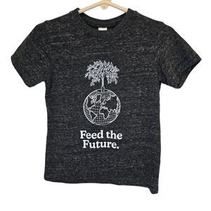 Feed the Future Toddler Grey Eco Organic Cotton Short Sleeve T-shirt 3T